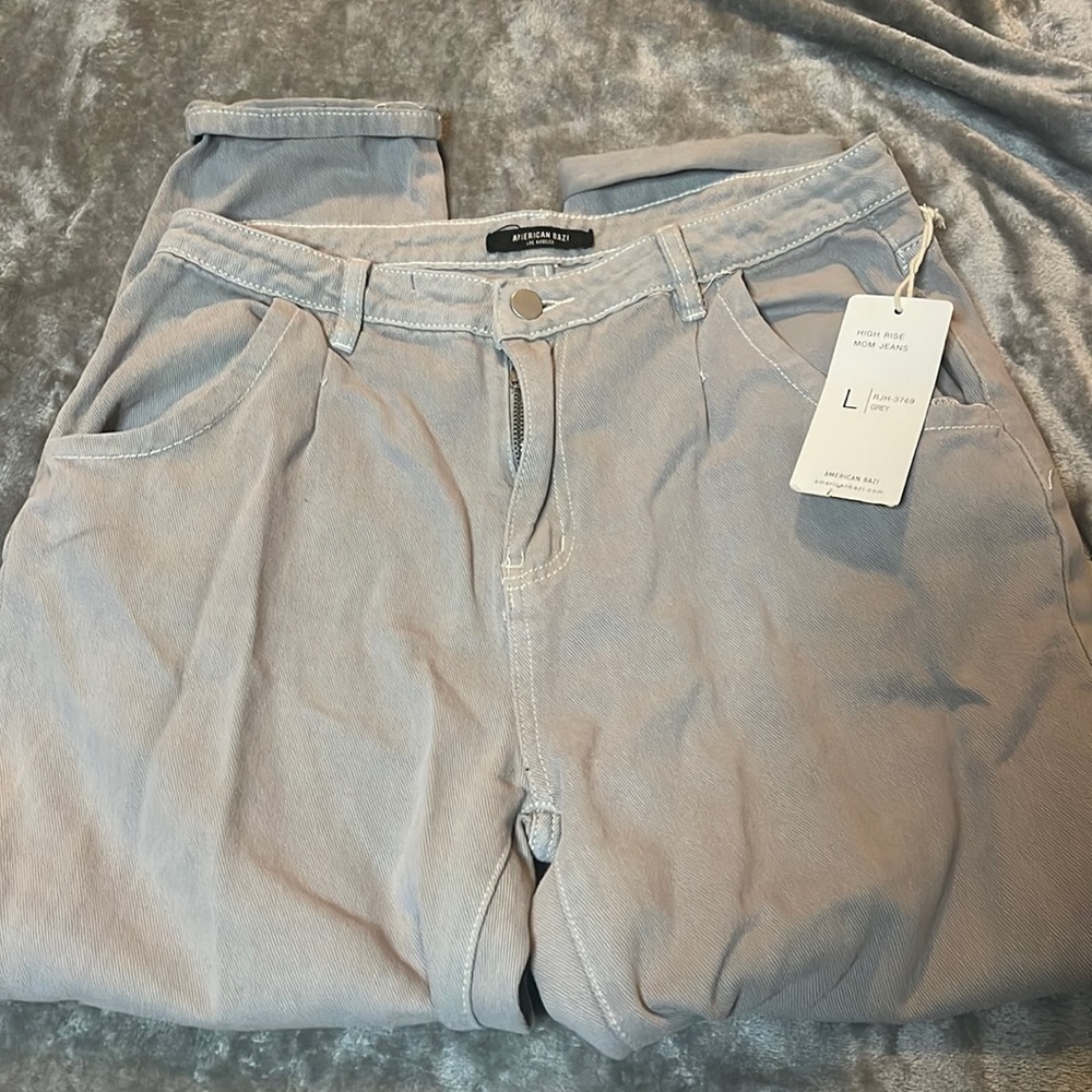 American Bazi High Rise Mom Jeans Denim Jeans